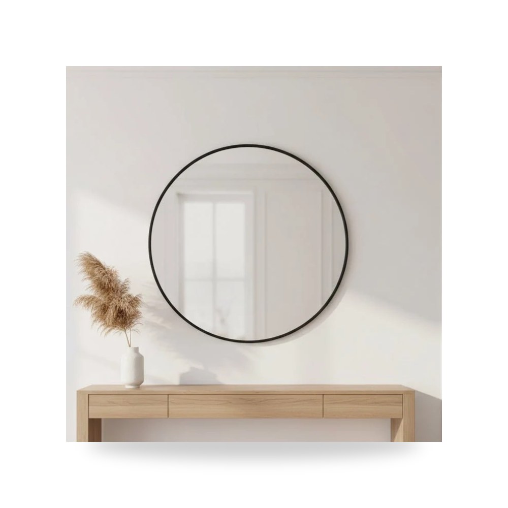 مرآة ديكور Alexo Square أسود Uttermost