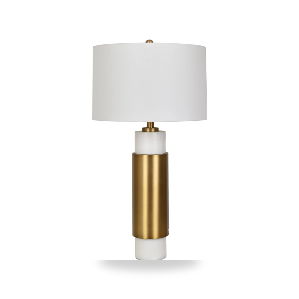 مصباح طاولة أبيض PALAZZO METAL موديل CVAVP1154 Crestview