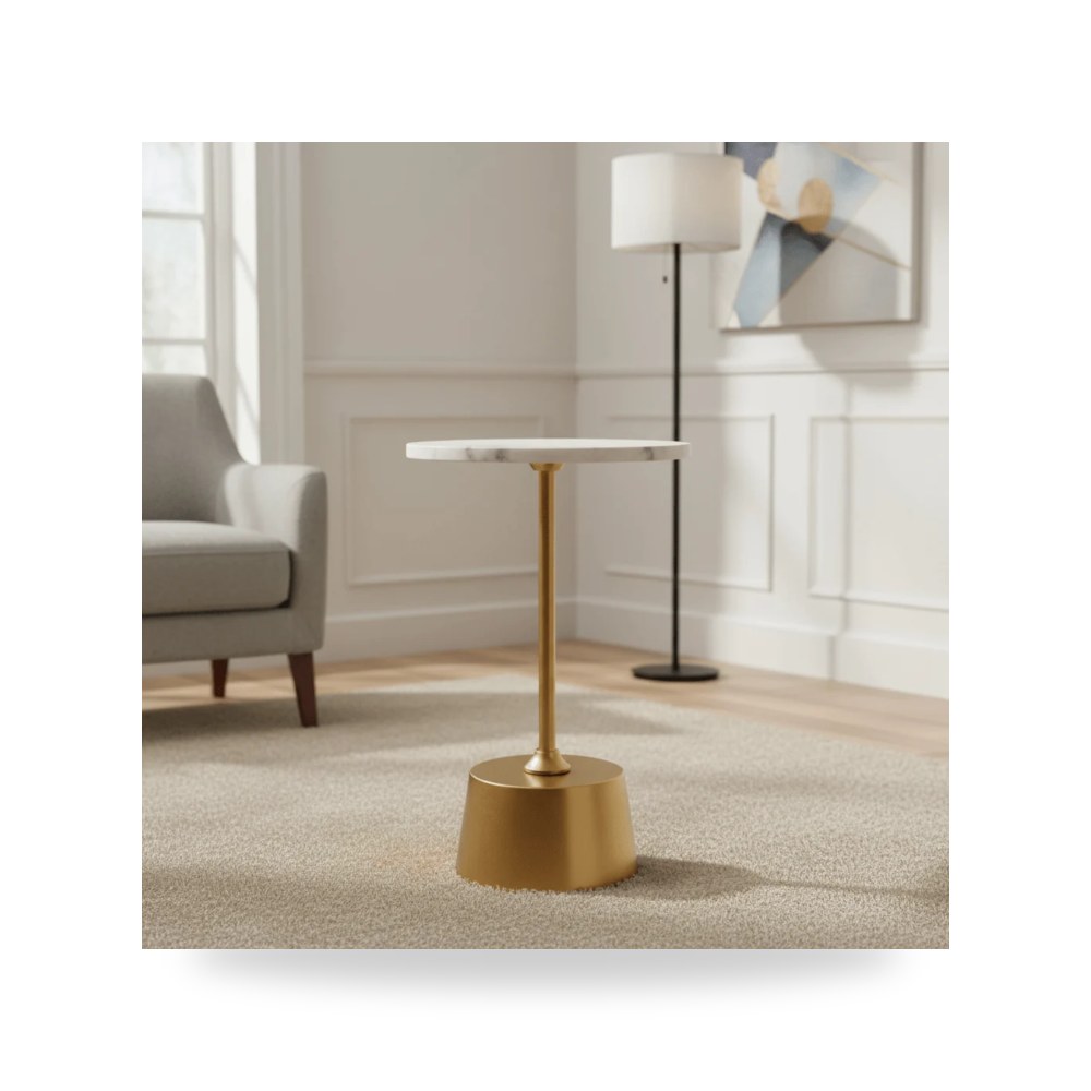طاولة جانبية ذهبي Marble أترموست Uttermost