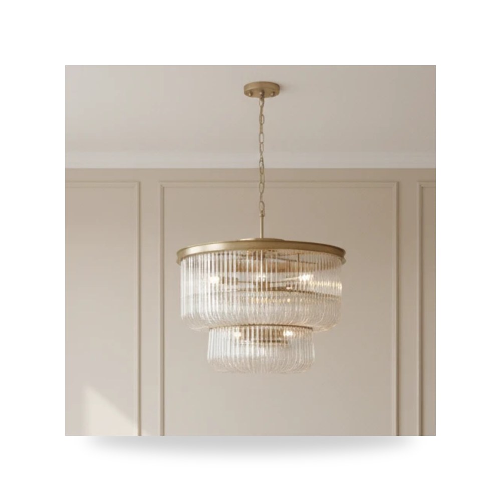 ثريا معلقة فاخرة - Dawn Chandelier - طراز GDD05985-GLA - مقاس 130cm