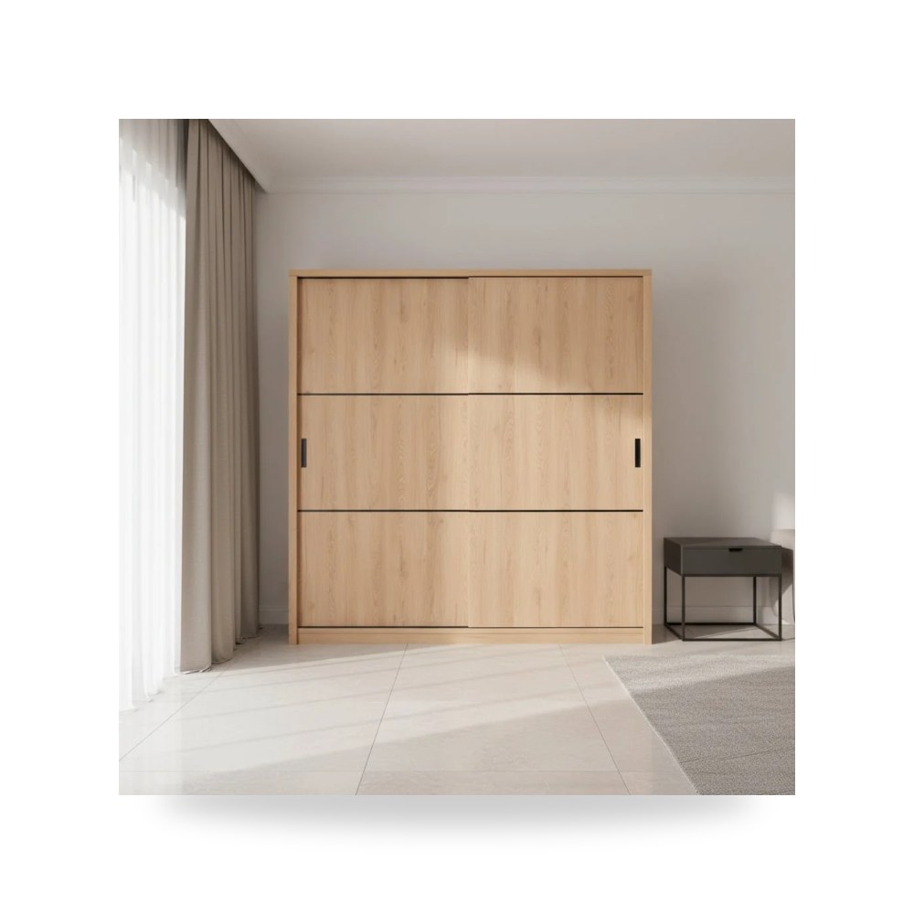 أثاث غرف نوم وأسرّة - Bisque Brown Wardrobe - طراز R2270-B0003WR