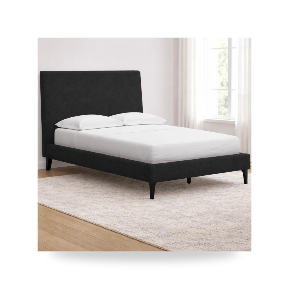 سرير نوم فاخر - Cadmori Full Upholstered Bed with Roll Slats