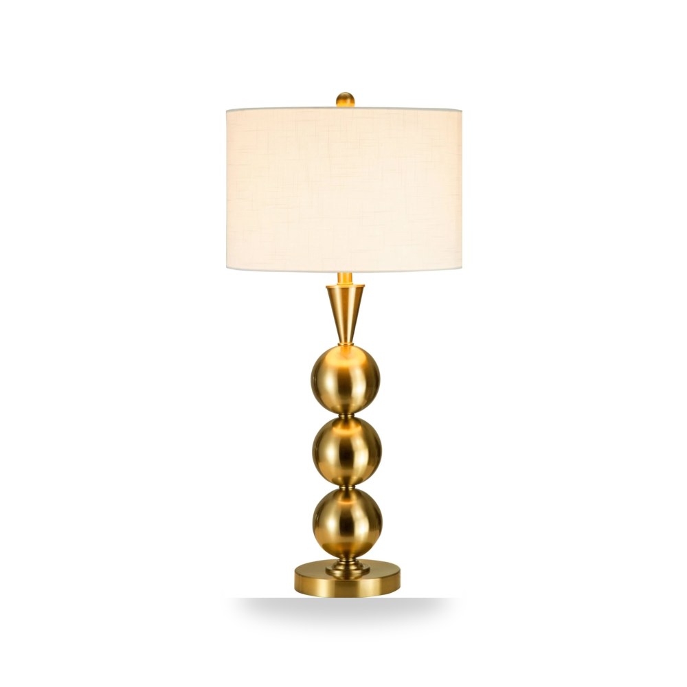 أباجورة طاولة ديكور METAL 33" TRIPLE BALL , ذهبي Sagebrook Home موديل 50357