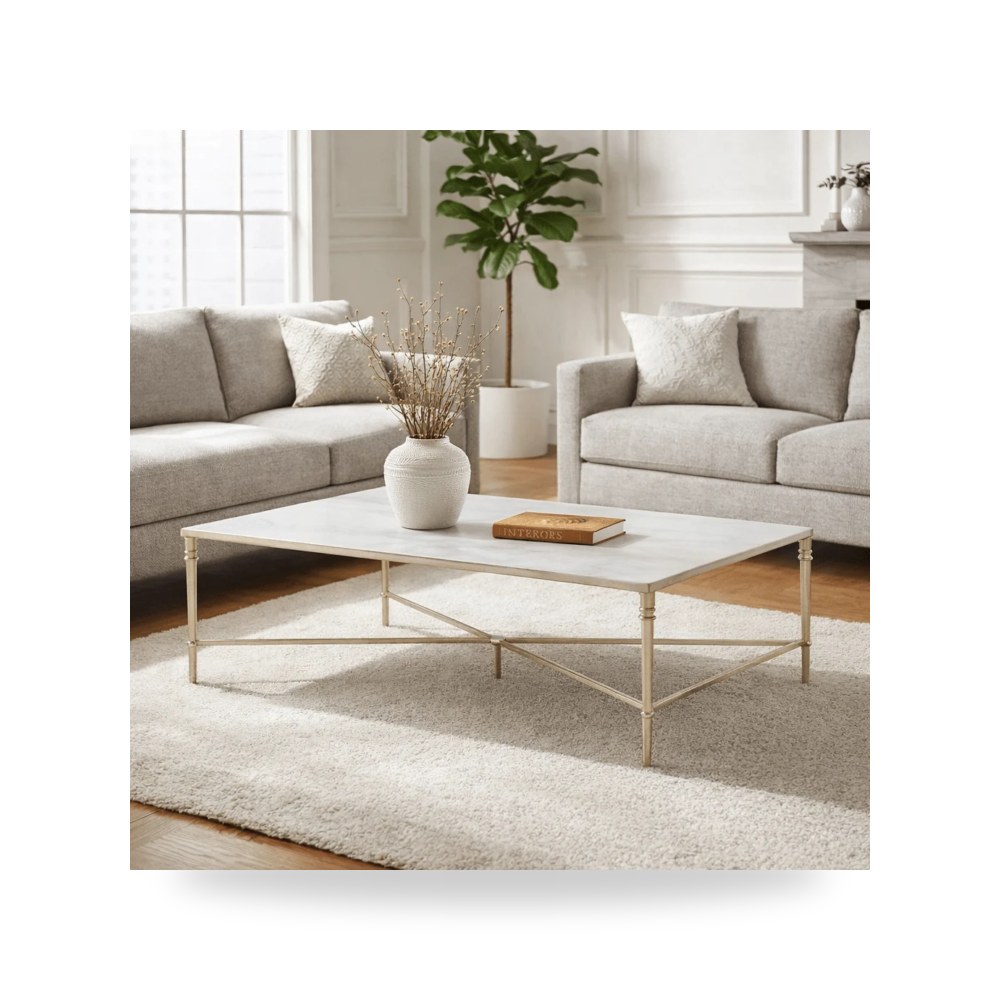 طاولة قهوة فضي أترموست Uttermost موديل 24335 SL KIT