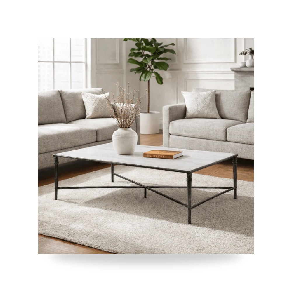 طاولة قهوة أسود ROSHN Rectangular من أترموست Uttermost