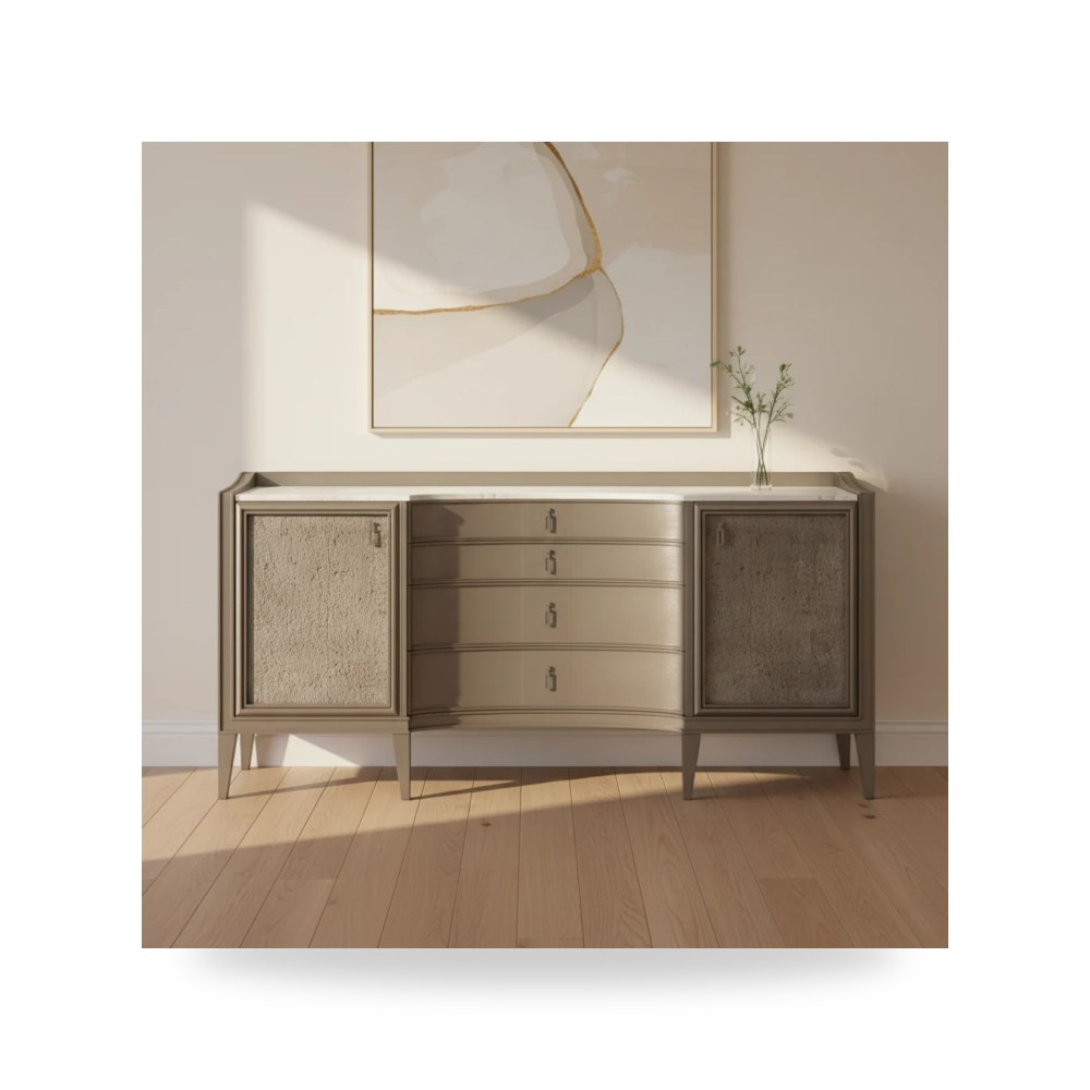بوف ومسند قدم عثماني - بوفيه كونسول A.R.T. Furniture موديل 349252 - طراز 349252-2743