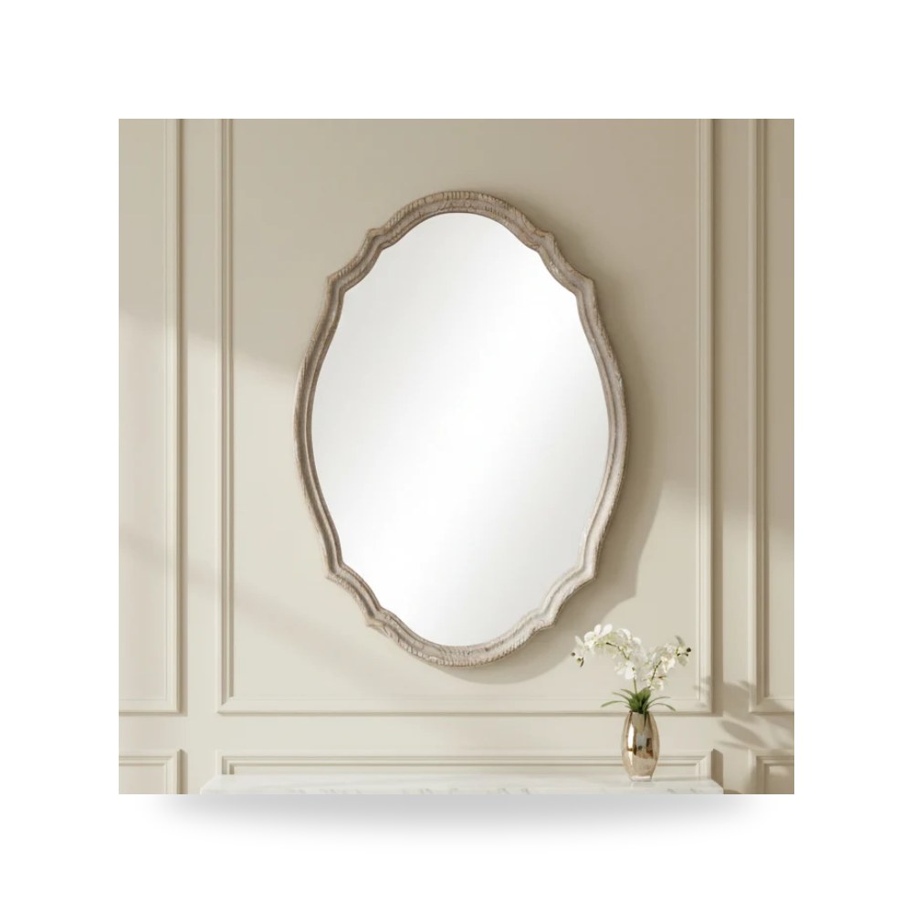 مرآة خشب Curvy Uttermost