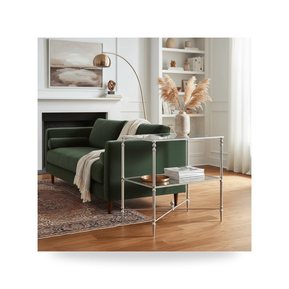 طاولة قهوة فضي أترموست Uttermost موديل 26120B SL UTT
