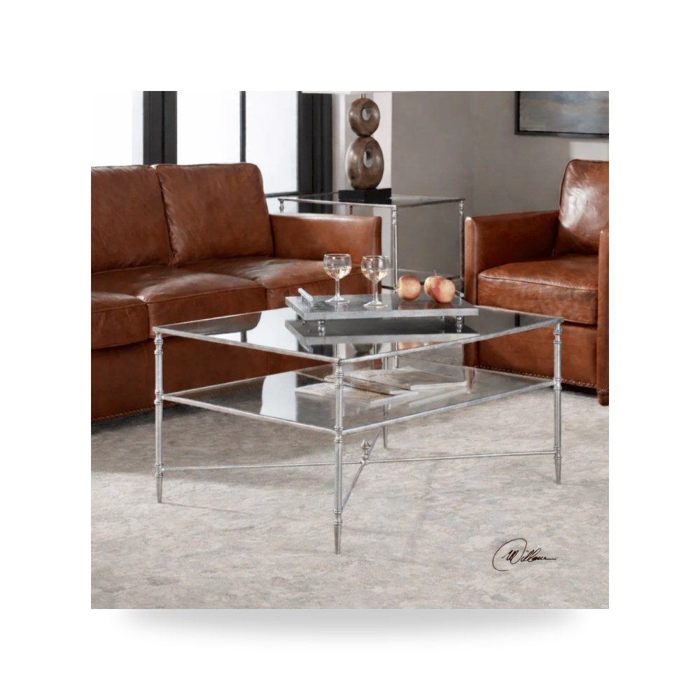 طاولة قهوة فضي أترموست Uttermost موديل 24276 SL UTT