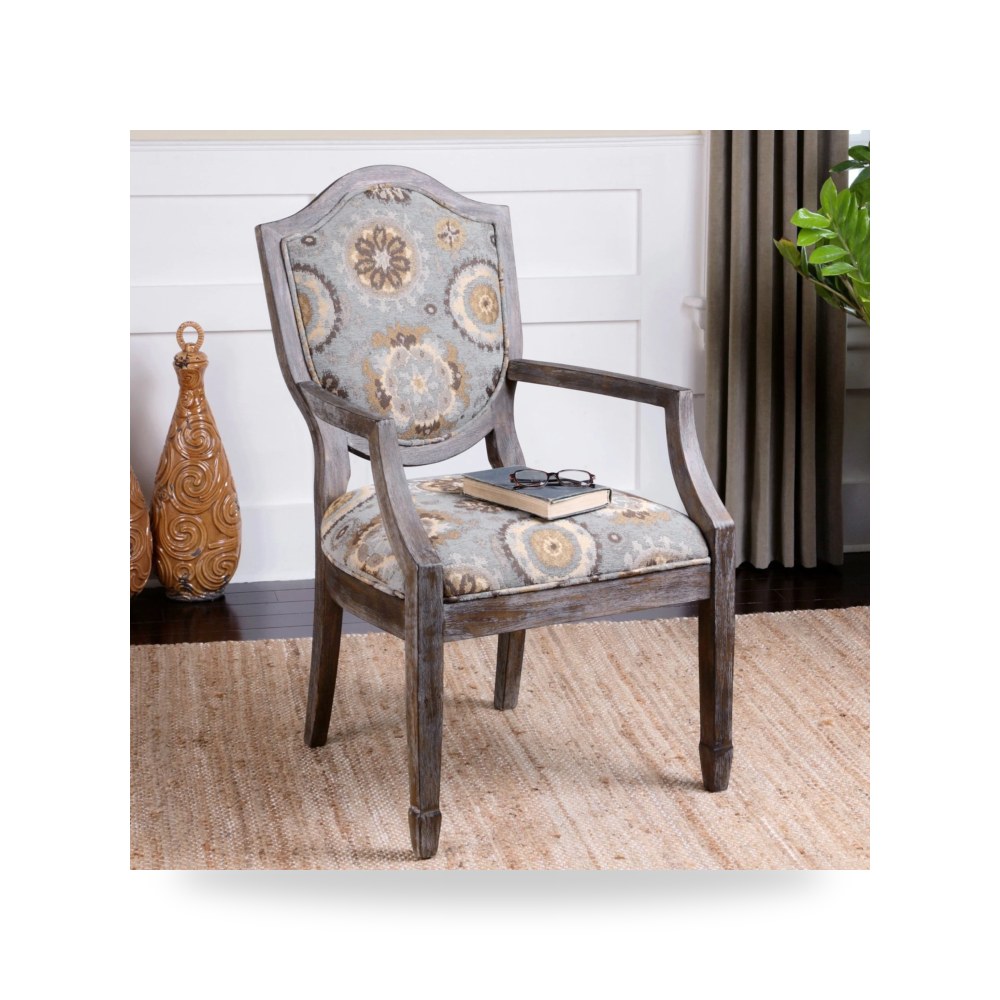 كرسي جلوس بتصميم أنيق - كرسي Valene Uttermost معتمد - طراز 23174-UTT