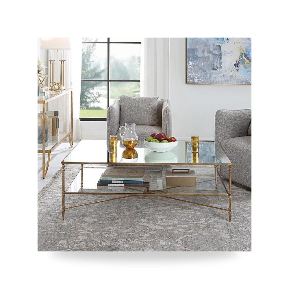 طاولة قهوة ذهبي أترموست Uttermost موديل 24064 UTT