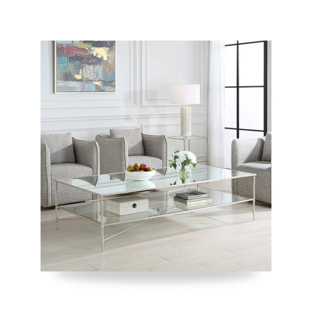 طاولة قهوة فضي أترموست Uttermost موديل 24293 SL UTT