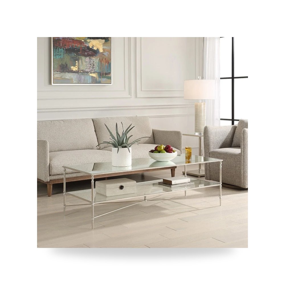 طاولة قهوة فضي أترموست Uttermost موديل 24313 SL UTT