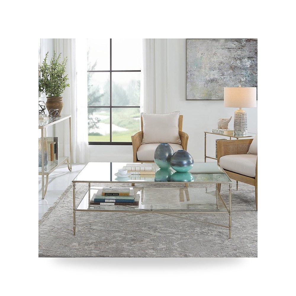 طاولة قهوة فضي أترموست Uttermost موديل 24061 UTT