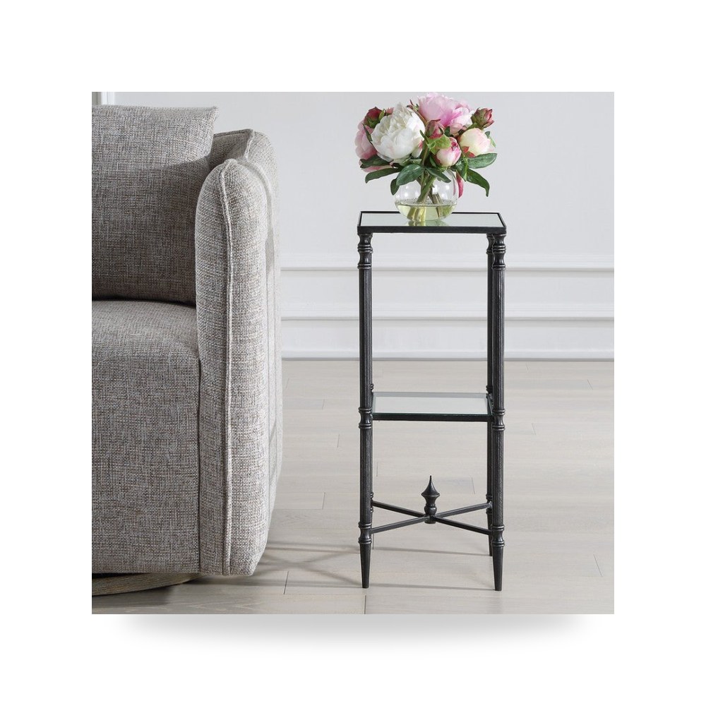 طاولة جانبية مربعات هندسية أسود أترموست Uttermost