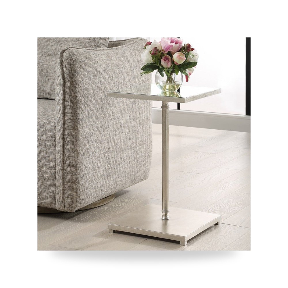 طاولة جانبية مربعات هندسية فضي أترموست Uttermost