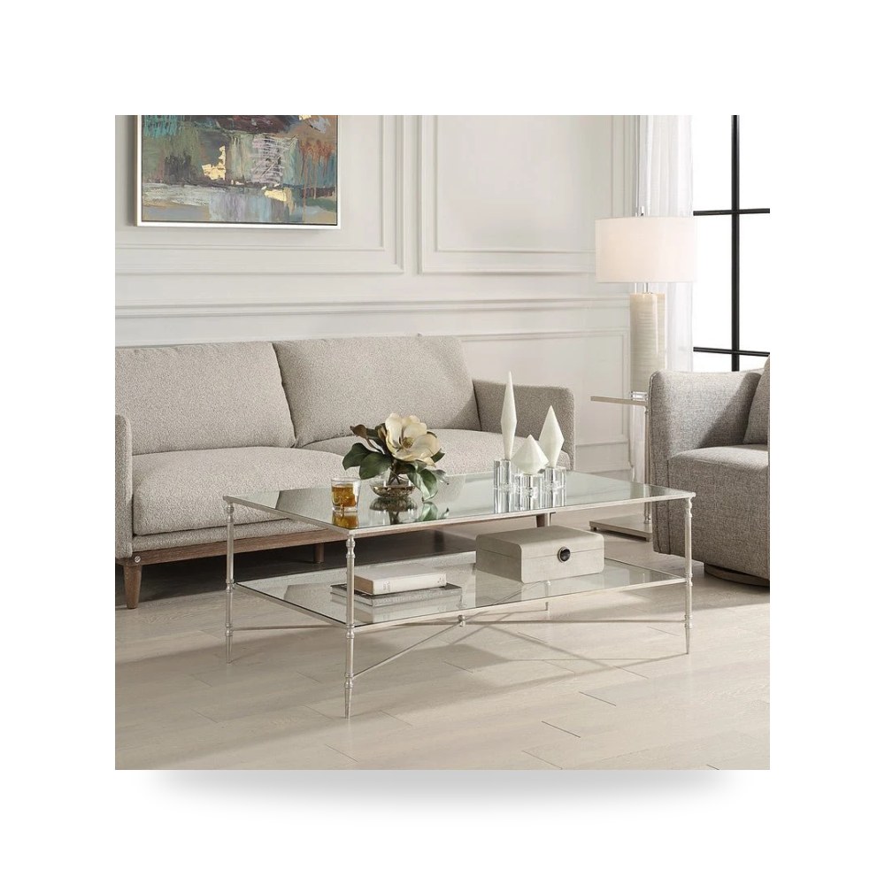 طاولة قهوة فضي أترموست Uttermost موديل 24290 SL UTT