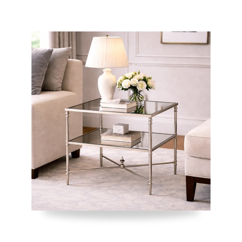 طاولة جانبية فضي أترموست Uttermost موديل 26120 SL UTT
