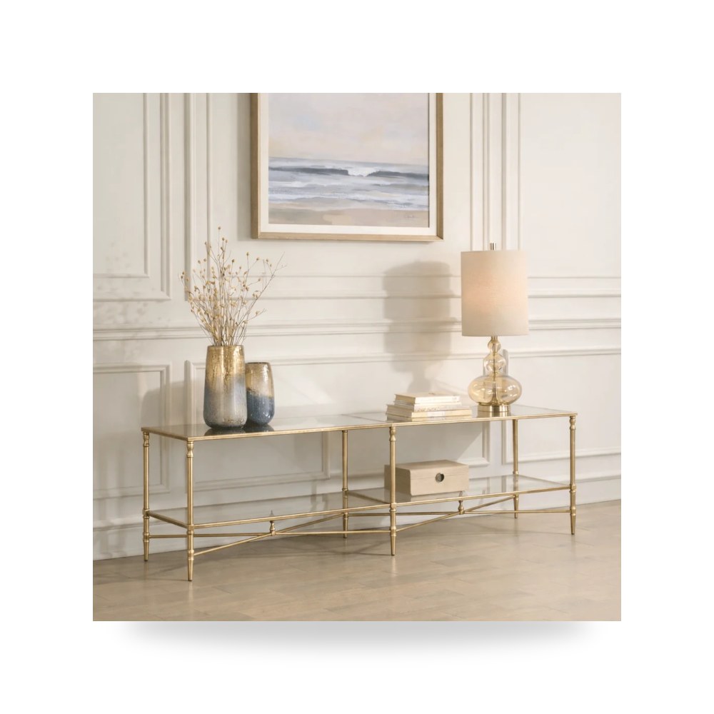 مرآة ديكور جدارية وحدة تلفزيون Henzler Champagne أترموست Uttermost