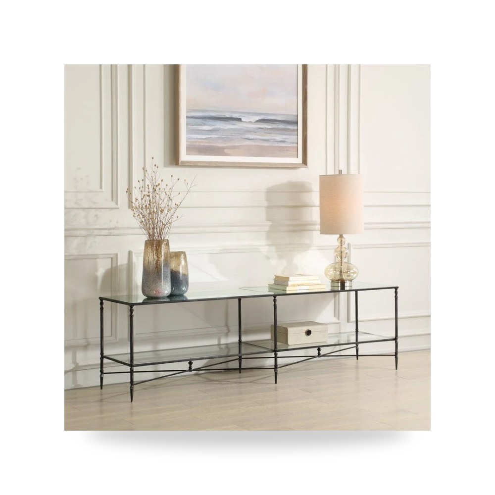 مرآة ديكور جدارية وحدة تلفزيون أسود Henzler أترموست Uttermost