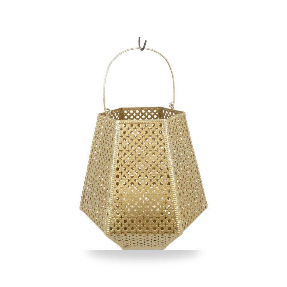 فانوس ذهبي Metal Diamond من ساج بروك هوم Sagebrook Home