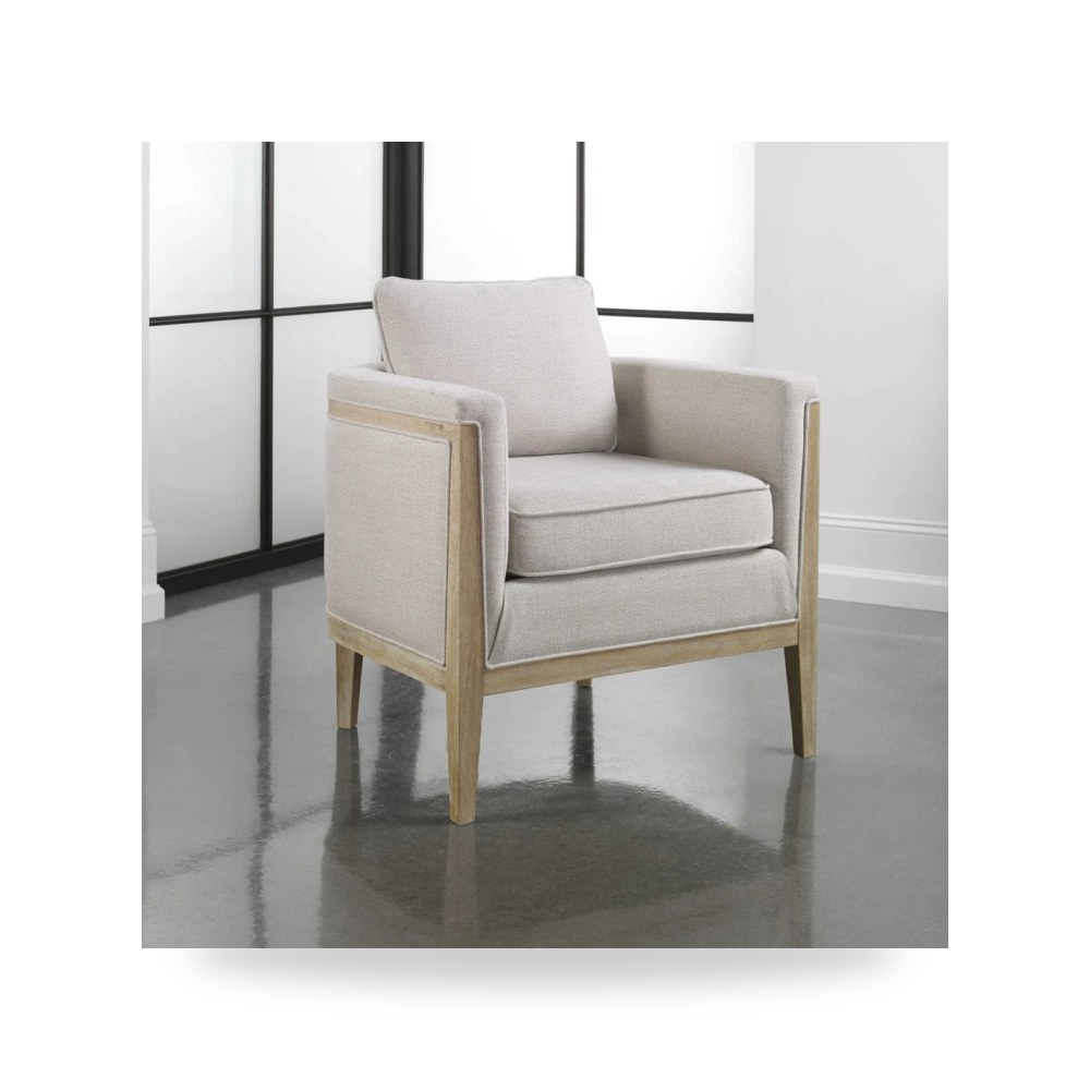 كرسي جلوس بتصميم أنيق - كرسي Noella Uttermost معتمد - طراز R23488-UTT