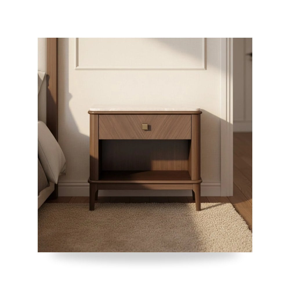 وحدة أدراج وكومودينة غرف نوم - Louis Nightstand - من
