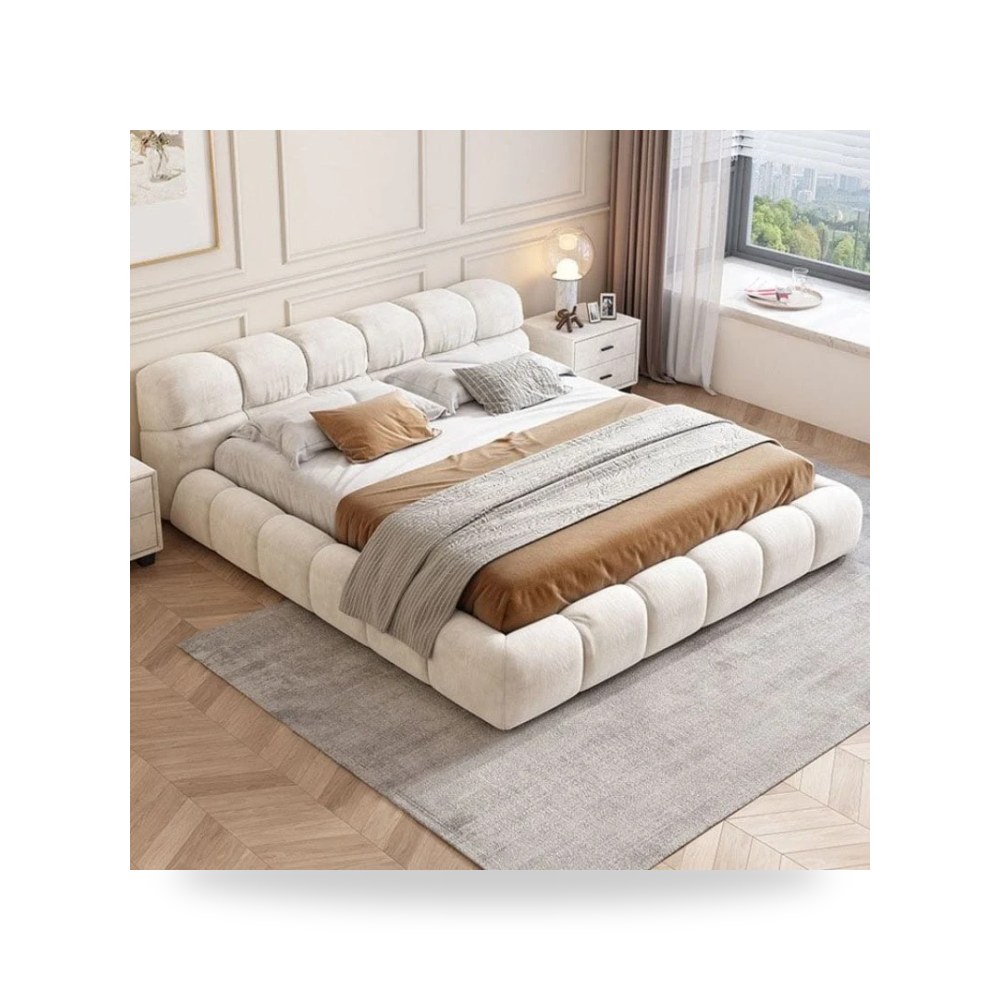 أثاث غرف نوم وأسرّة - إضاءة بيج Chenille Alhome - طراز 110113973