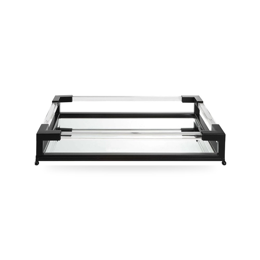 مرآة ديكور جدارية أسود Balkan Tray, Uttermost
