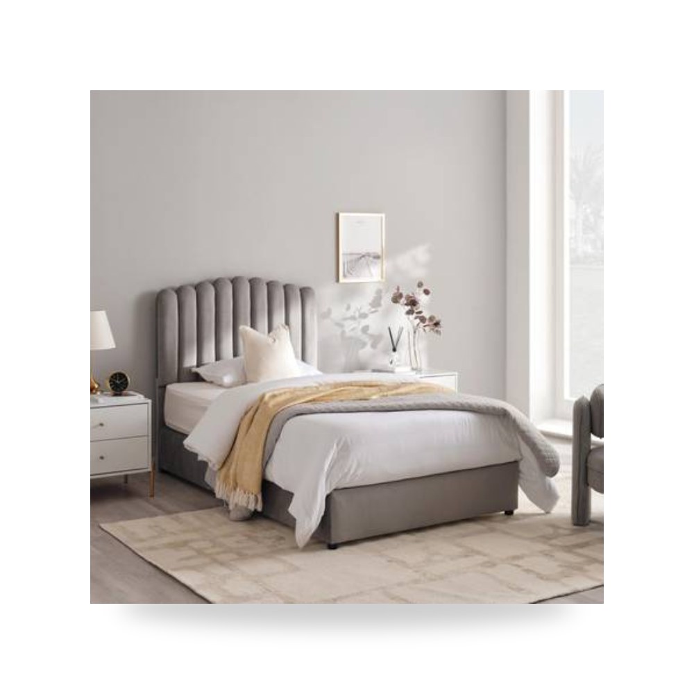 سرير نوم رمادي Royal Furniture موديل RF
