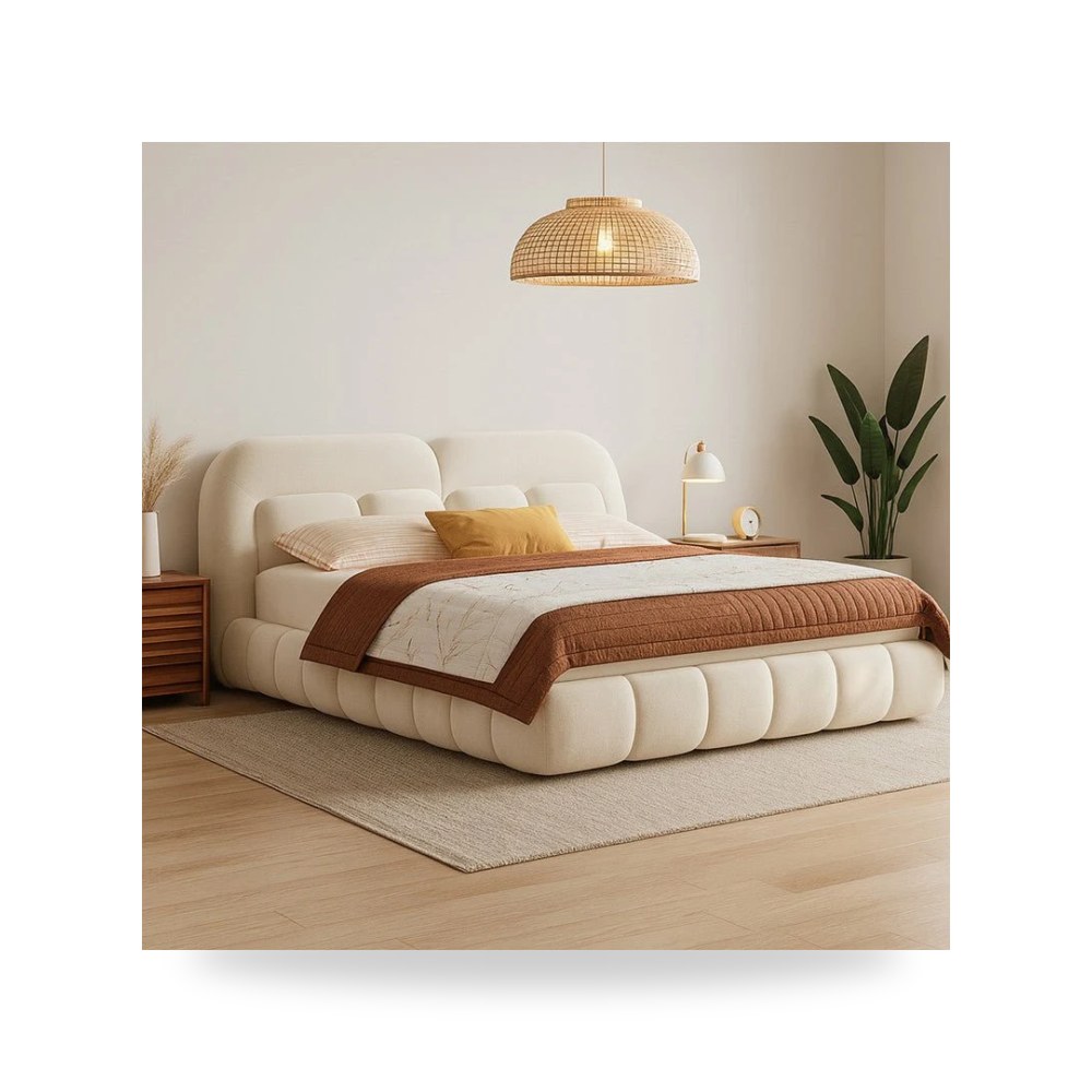 سرير نوم أبيض Royal Furniture موديل RF HJ576