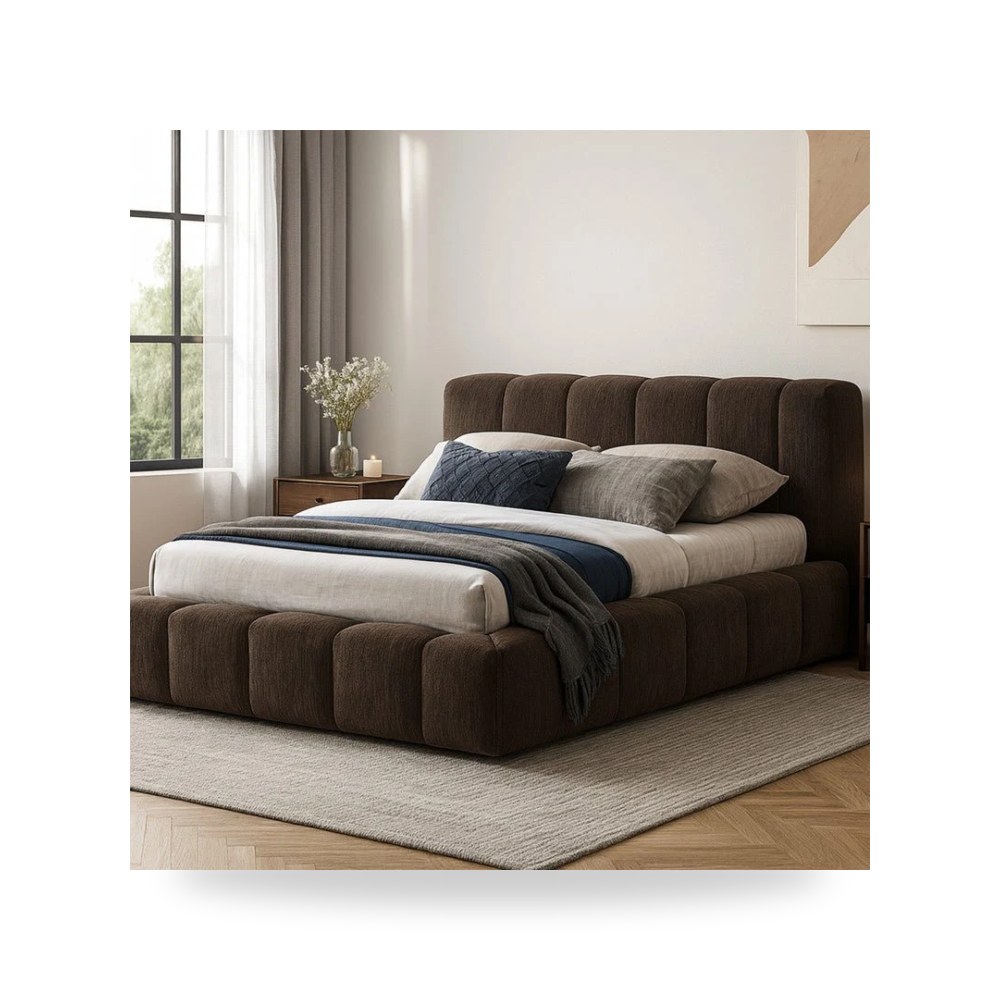 سرير خشب بني أصلي معتمد Royal Furniture