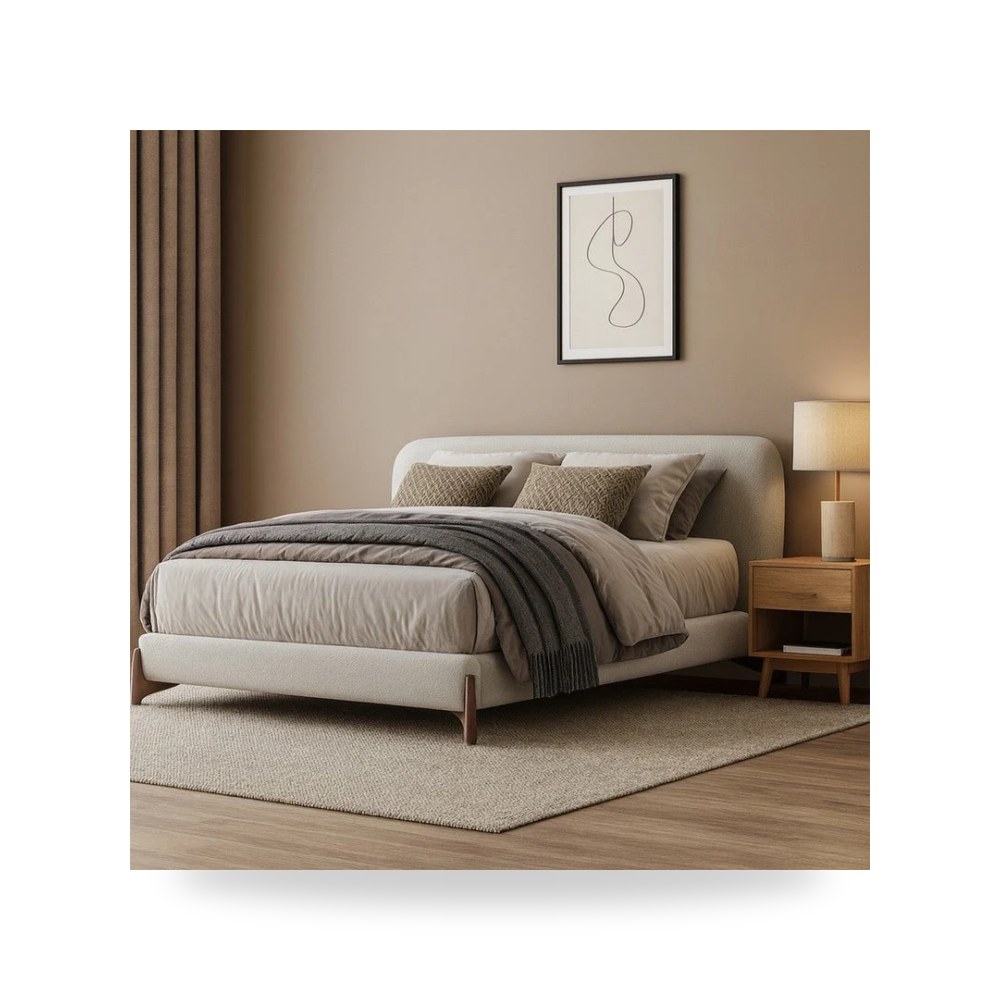 سرير نوم أبيض Royal Furniture موديل RF HJ463