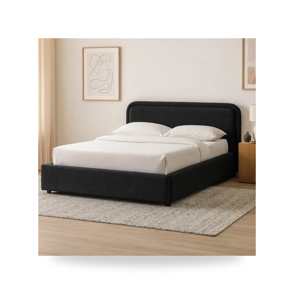 سرير نوم أسود Royal Furniture موديل RF HJ439