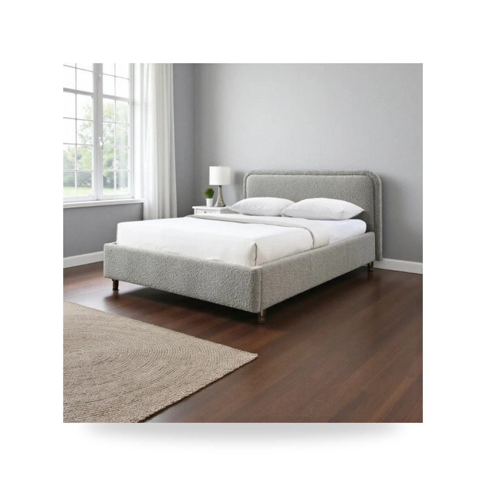 سرير نوم رمادي Royal Furniture موديل RF HJ435