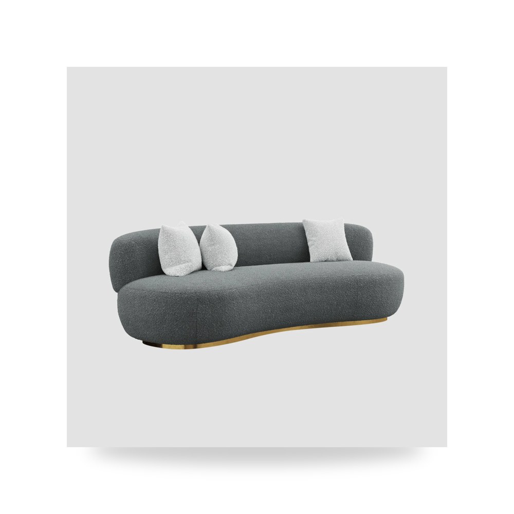كنب أريكة رمادي Royal Furniture موديل RF