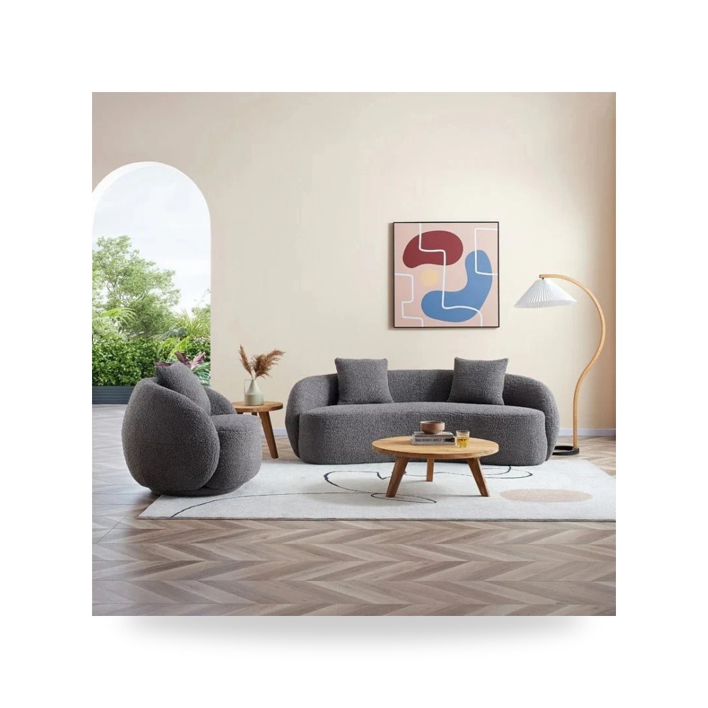 كنب أريكة رمادي Royal Furniture موديل RF