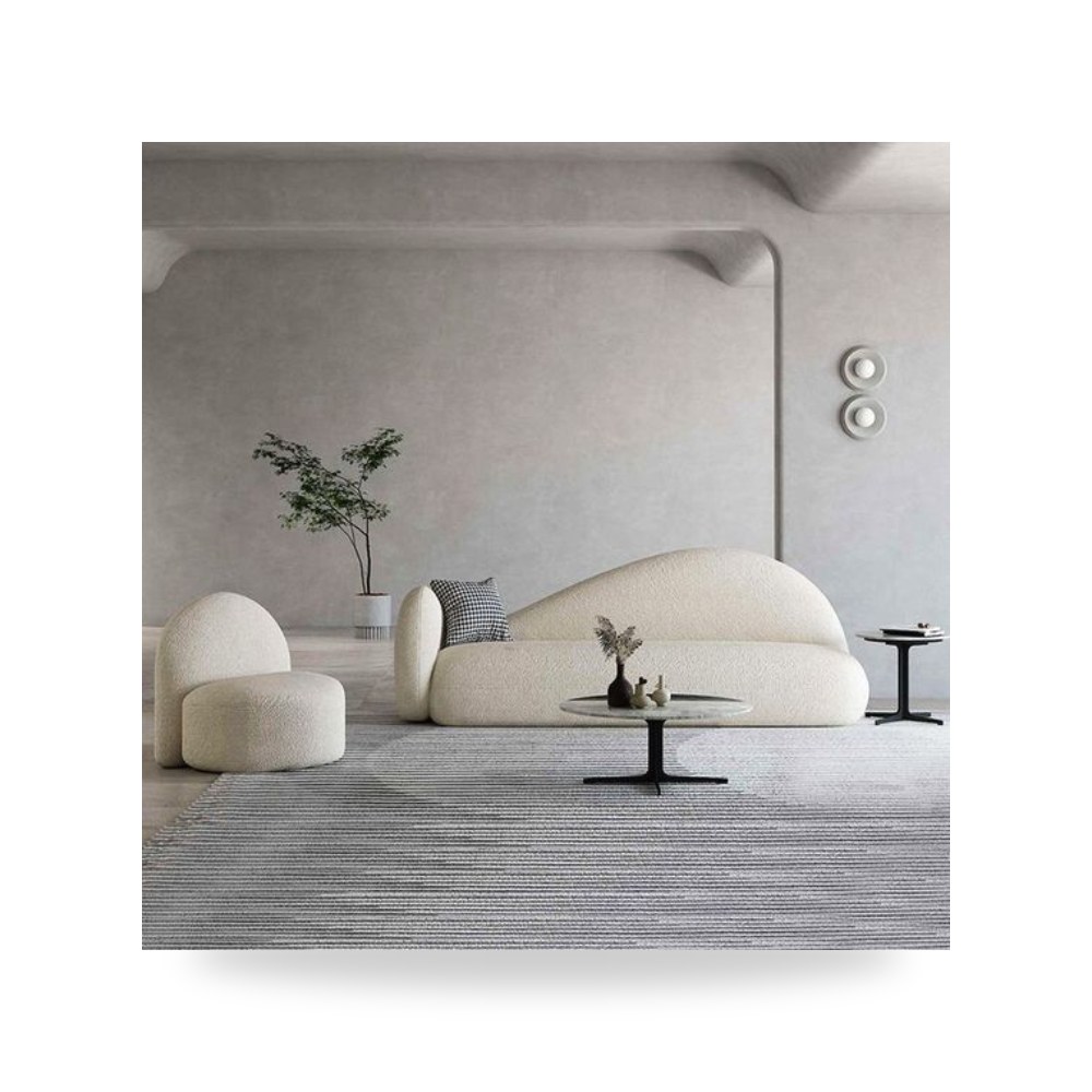 كنب أريكة أبيض Royal Furniture موديل RF HJ400