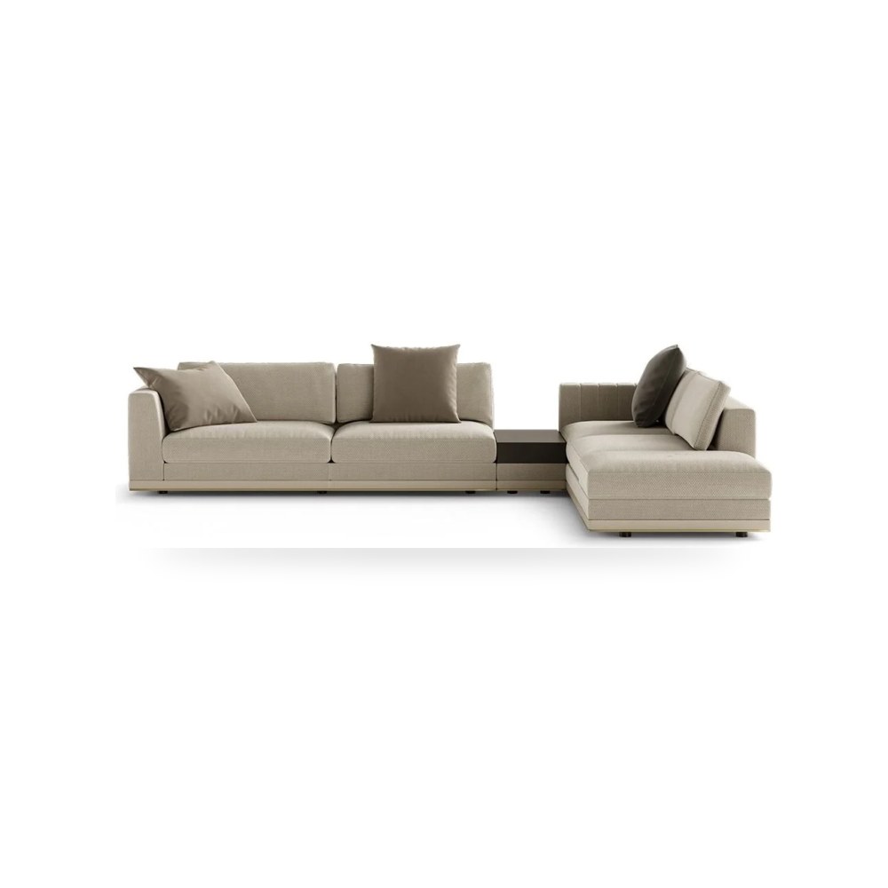كنب زاوية أريكة مقطعية رمادي Royal Furniture