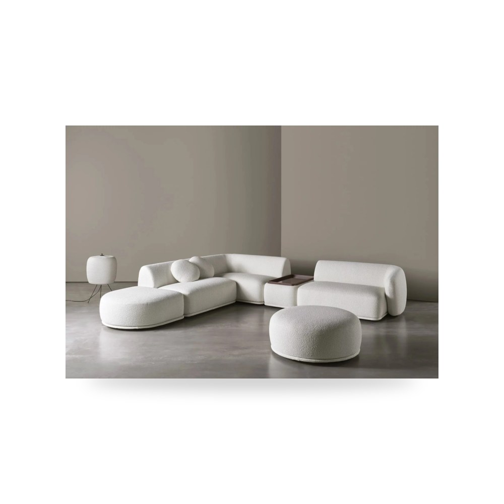 كنب زاوية أريكة مقطعية أبيض Royal Furniture