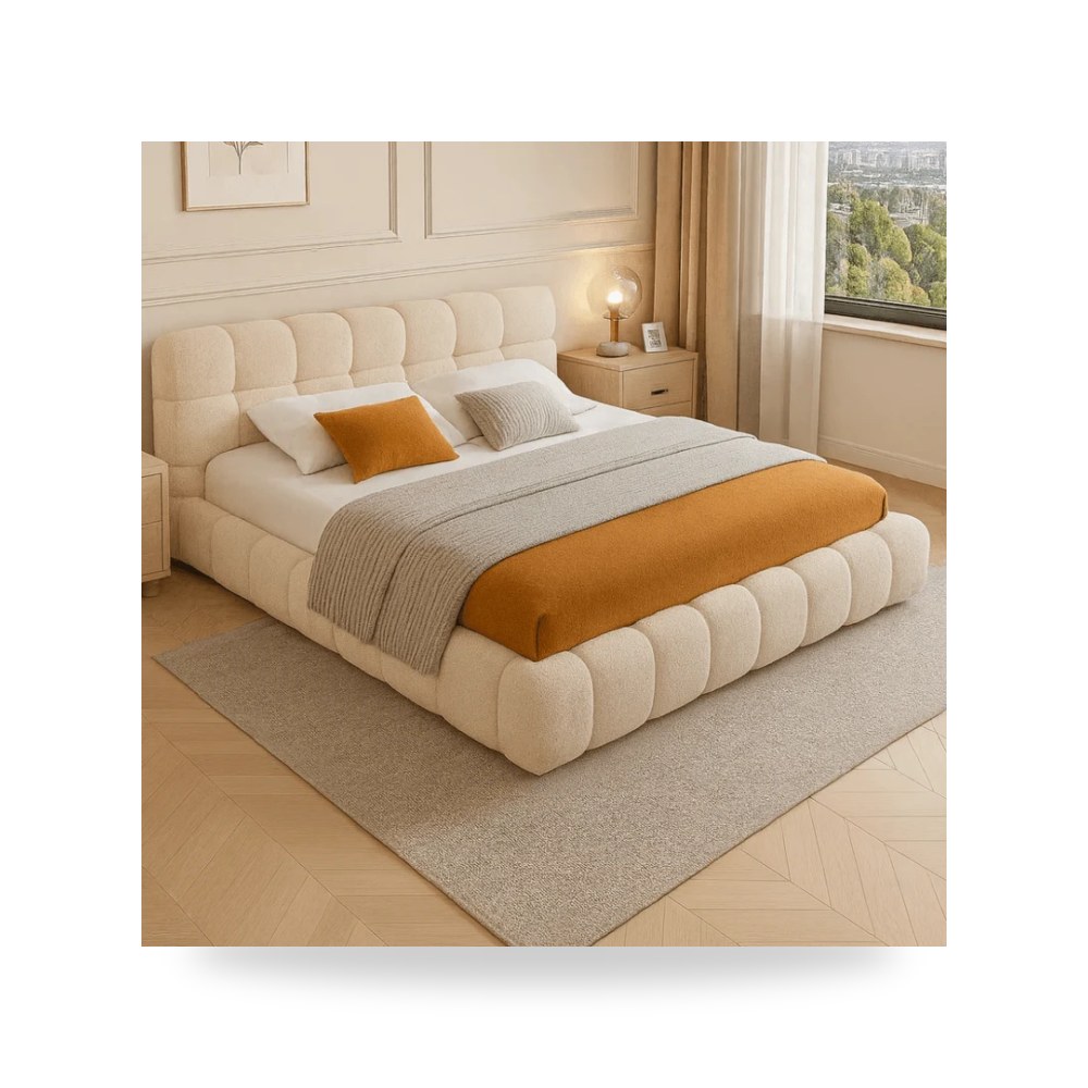سرير نوم أبيض Royal Furniture موديل RF HJ378