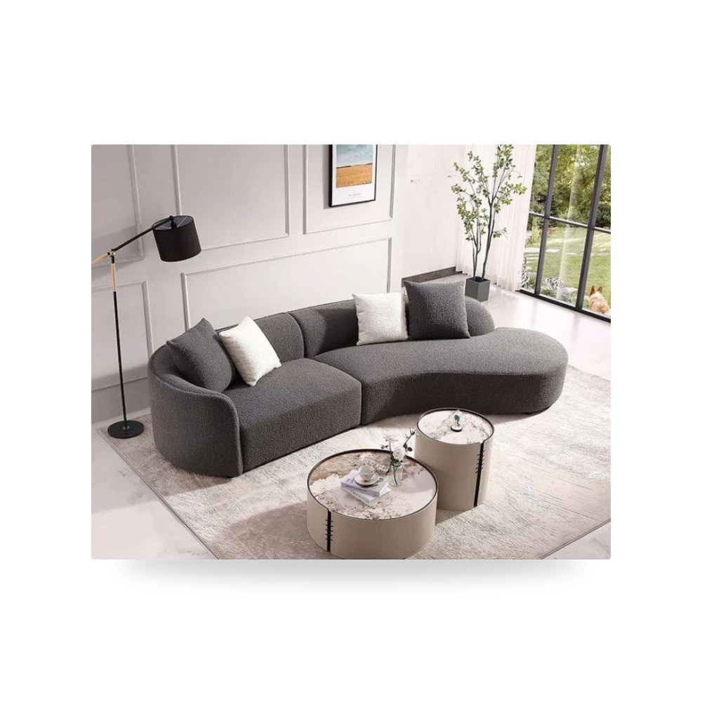 كنب أريكة رمادي Royal Furniture موديل RF