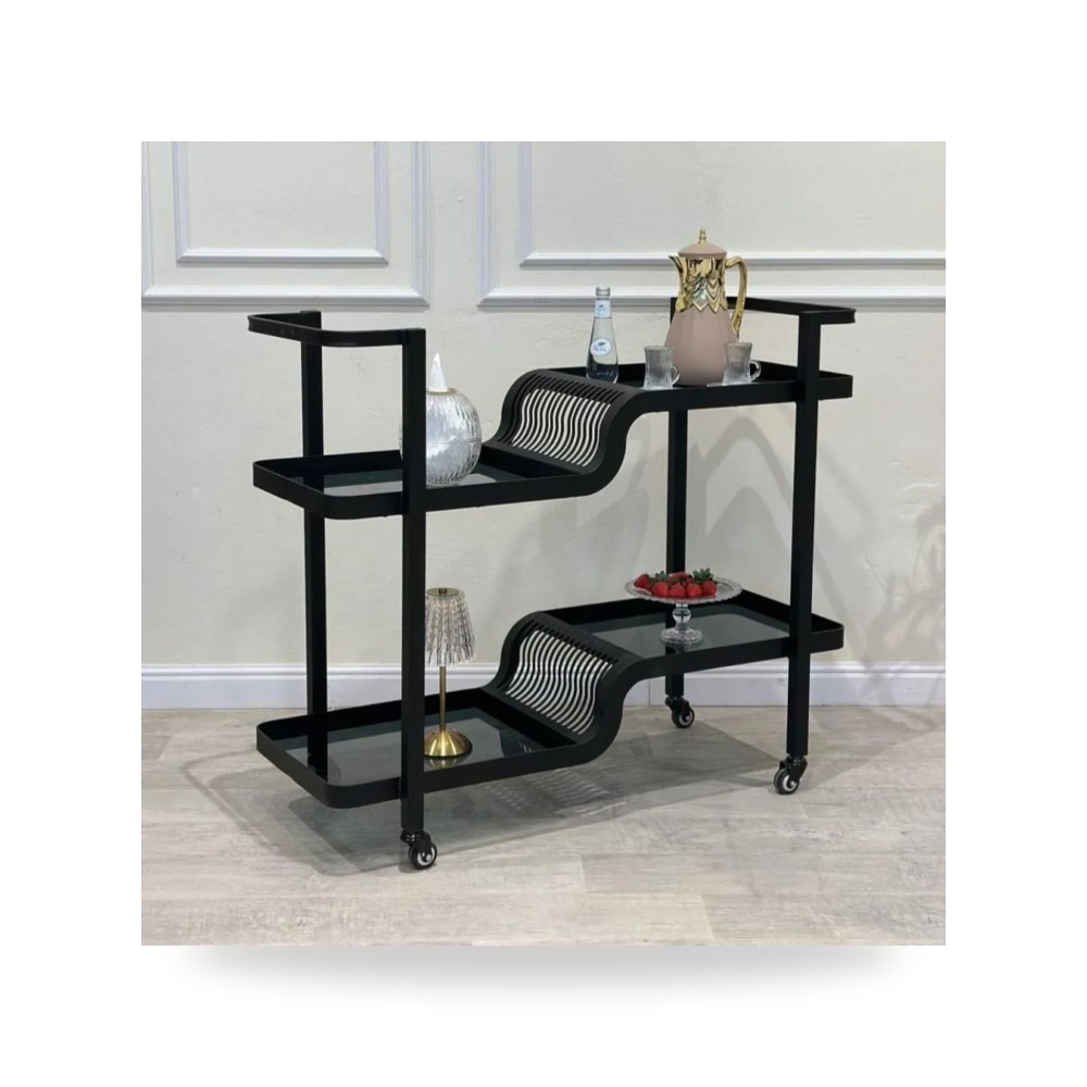 أدوات ومستلزمات منزلية - عربة تقديم أنيقة بتصميم عملي وفخم تضيف لمسة - من Royal Furniture