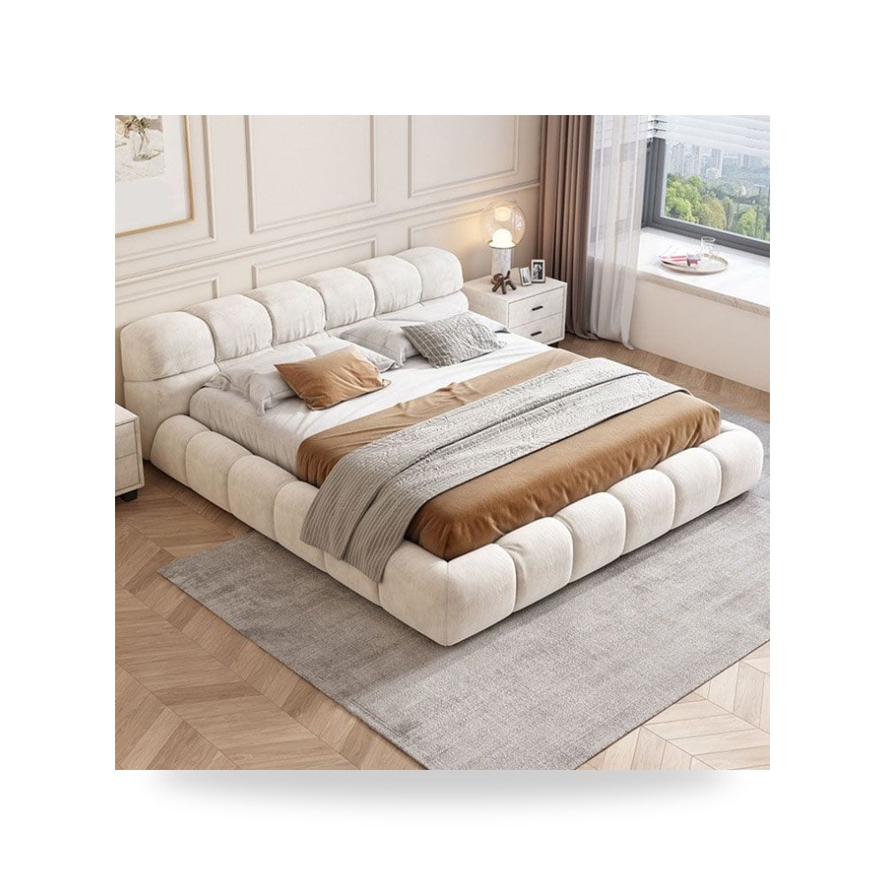 سرير نوم أبيض Royal Furniture موديل RF HJ304