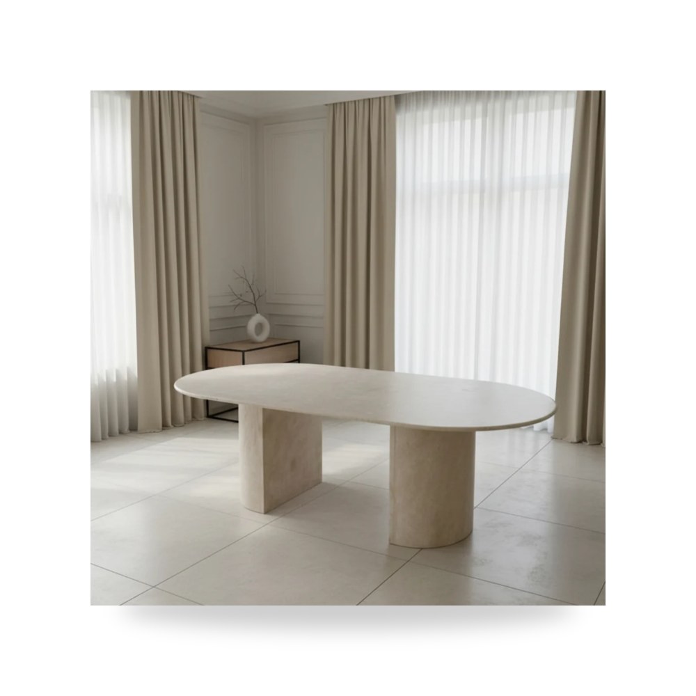 مرآة ديكور جدارية طاولة طعام بيج 220×120 موديل RF-HJ238 Royal Furniture