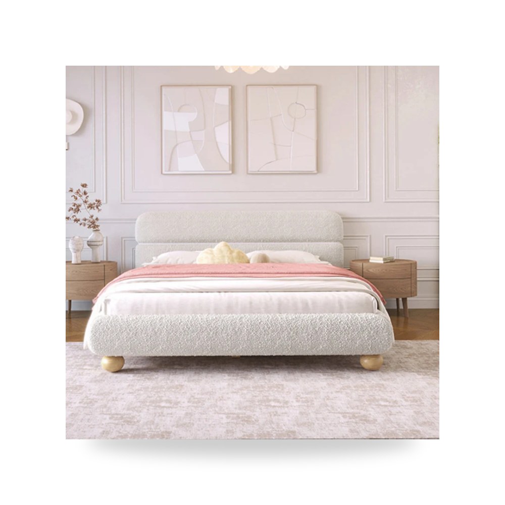 سرير نوم أبيض Royal Furniture موديل RF HJ216