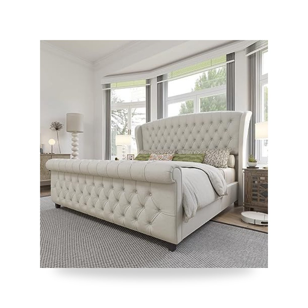 إضاءة قطيفة بيج Royal Sleep Royal Furniture