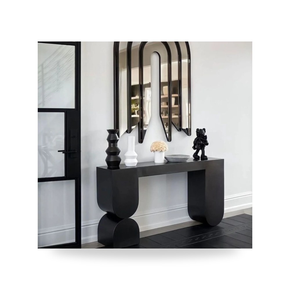 طاولة كونسول خشب سنديان أوك أكاسيا أفينيو أسود Royal Furniture
