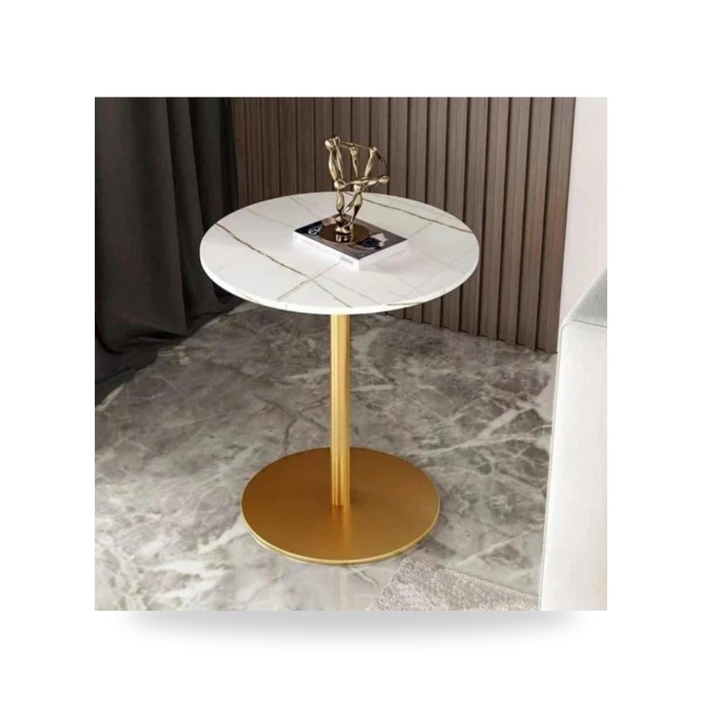 طاولة جانبية خشب ورخام موديل سايبريس كريست Royal Furniture