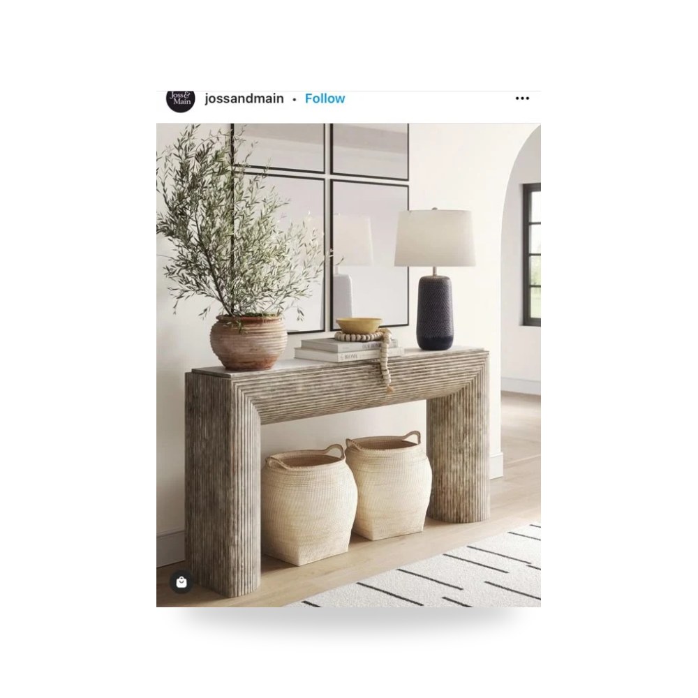 طاولة كونسول مدخل رخام بيج فاخرة مقاس 150×35 سم Royal Furniture
